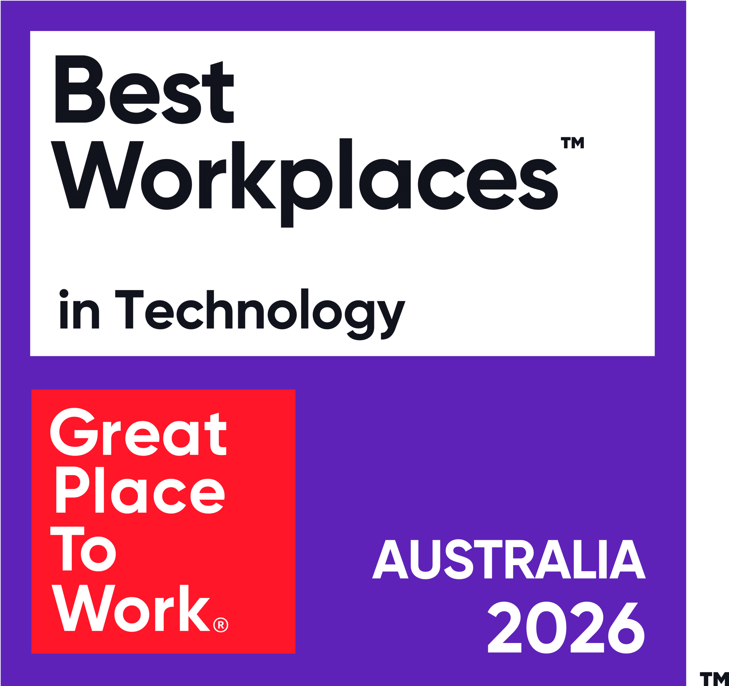 GPTW Best Workplaces in Technology 2026 (cropped)